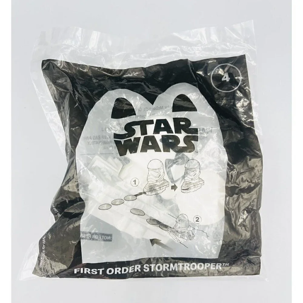 First Order Stormtrooper STAR WARS 2021 Happy Meal Toy #4 Disk Shooter McDonalds